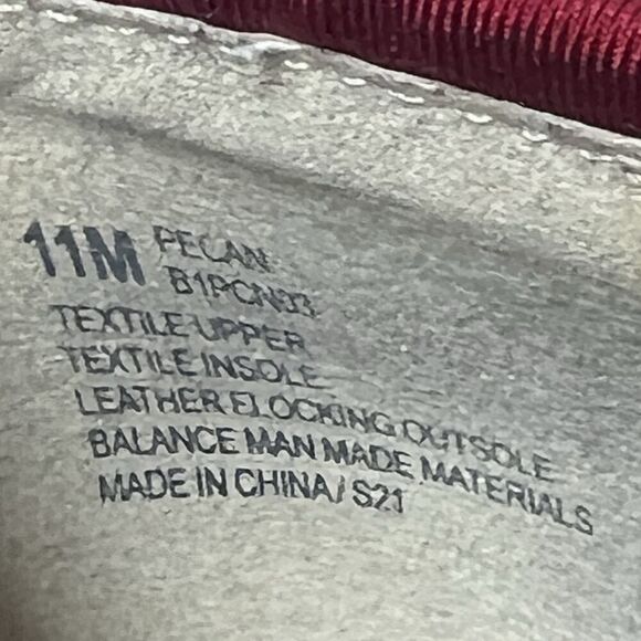 Jambu JBU Memory Foam Womens Sz 11M Red Fabric Flats Comfort Casual Slip On Shoe - Picture 11 of 11